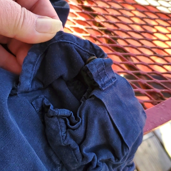 💥SOLD💥Ralph Lauren Linen&Silk Navy Blue Cargo Shorts - Picture 13 of 15